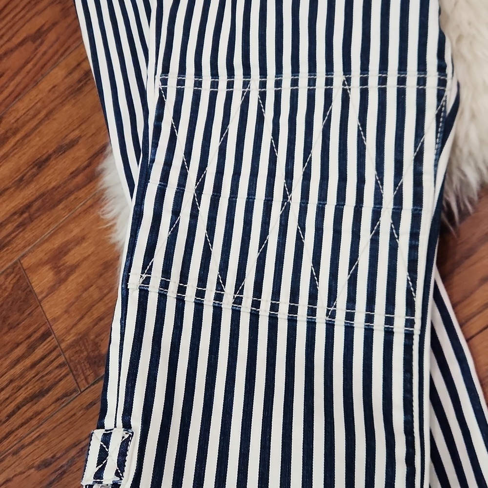 Current/Elliott Cropped Lexton Vertical Striped Crops - Picture 7 of 7